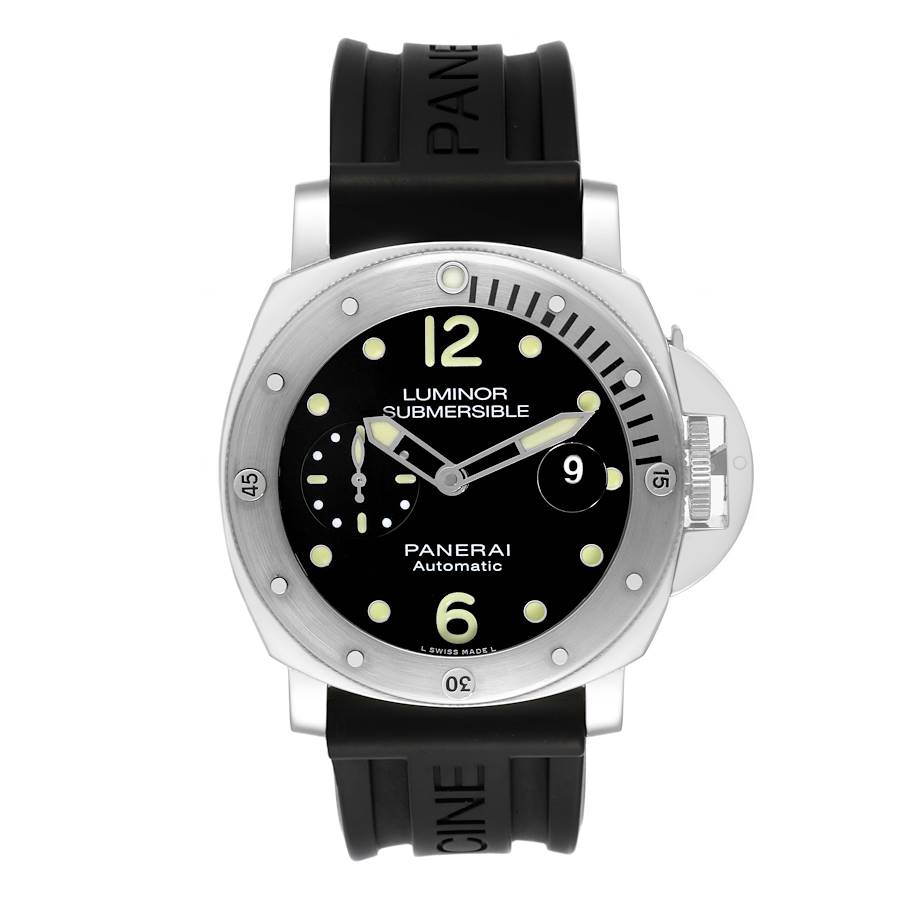 Panerai Luminor Submersible 44mm Steel Mens Watch PAM01024 Box