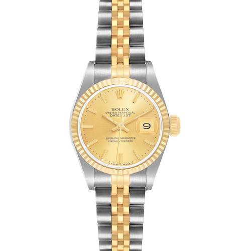 Photo of Rolex Datejust 26 Steel Yellow Gold Champagne Dial Ladies Watch 69173