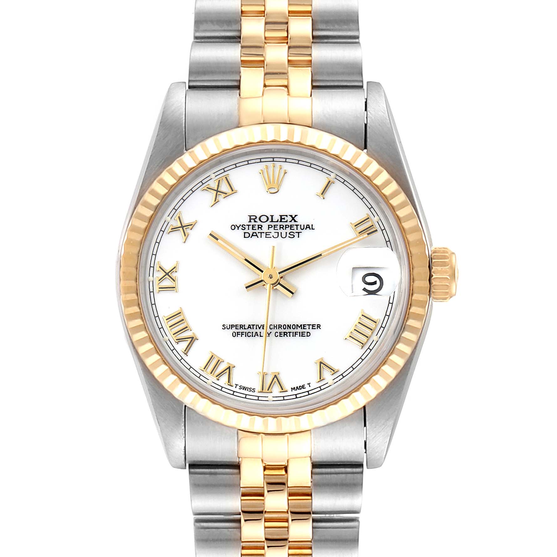 Rolex Datejust Midsize 31mm Steel Yellow Gold Ladies Watch 68273 ...