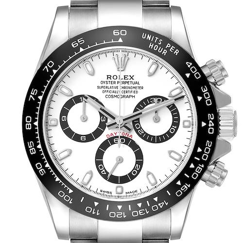 Photo of Rolex Daytona Ceramic Bezel White Panda Dial Steel Mens Watch 116500