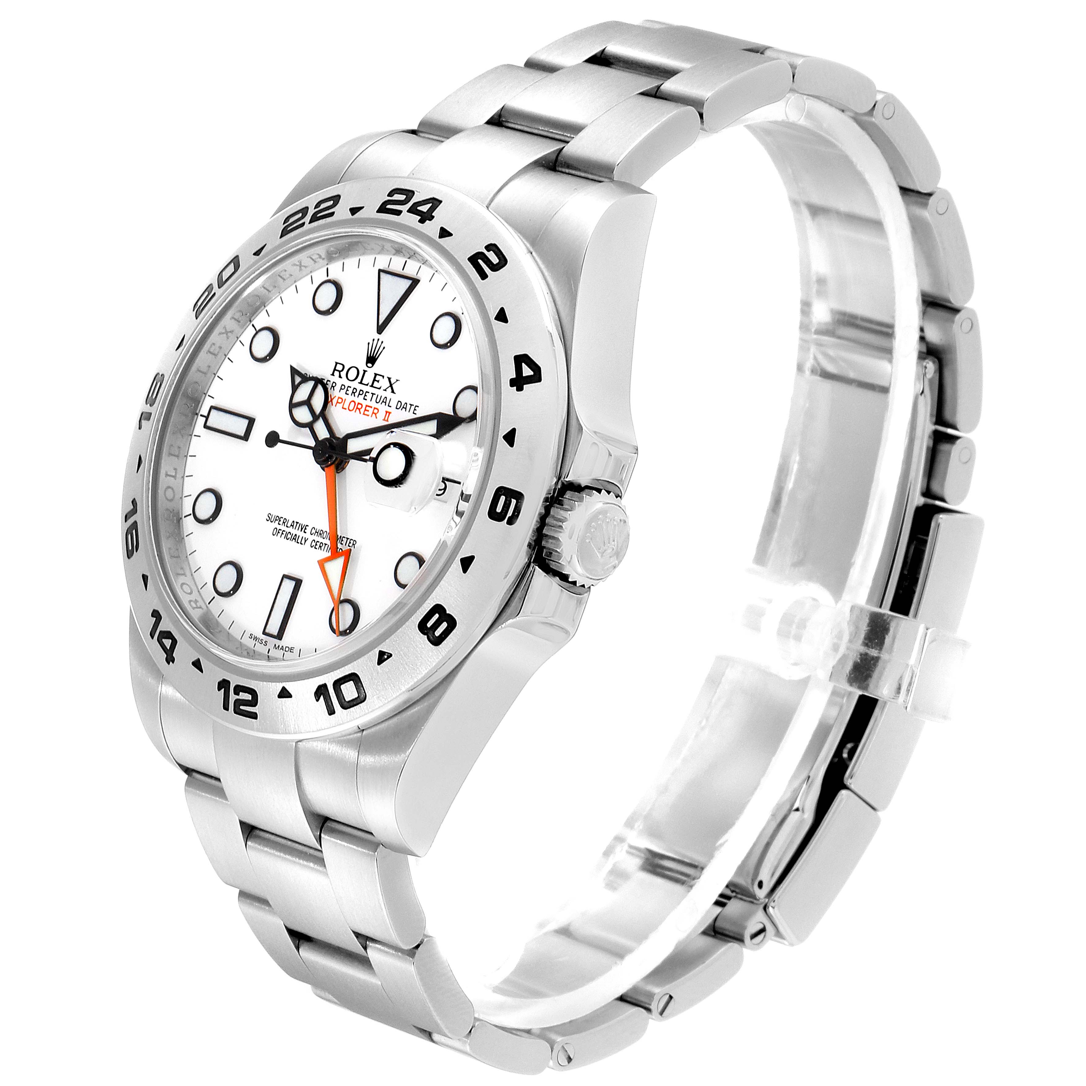 This image shows a Rolex Explorer 216570 Men's Stainless Steel White Dial 216570 Men's Stainless Steel White Dial watch at a three-quarter angle with a focus on the dial, bezel, and bracelet.
