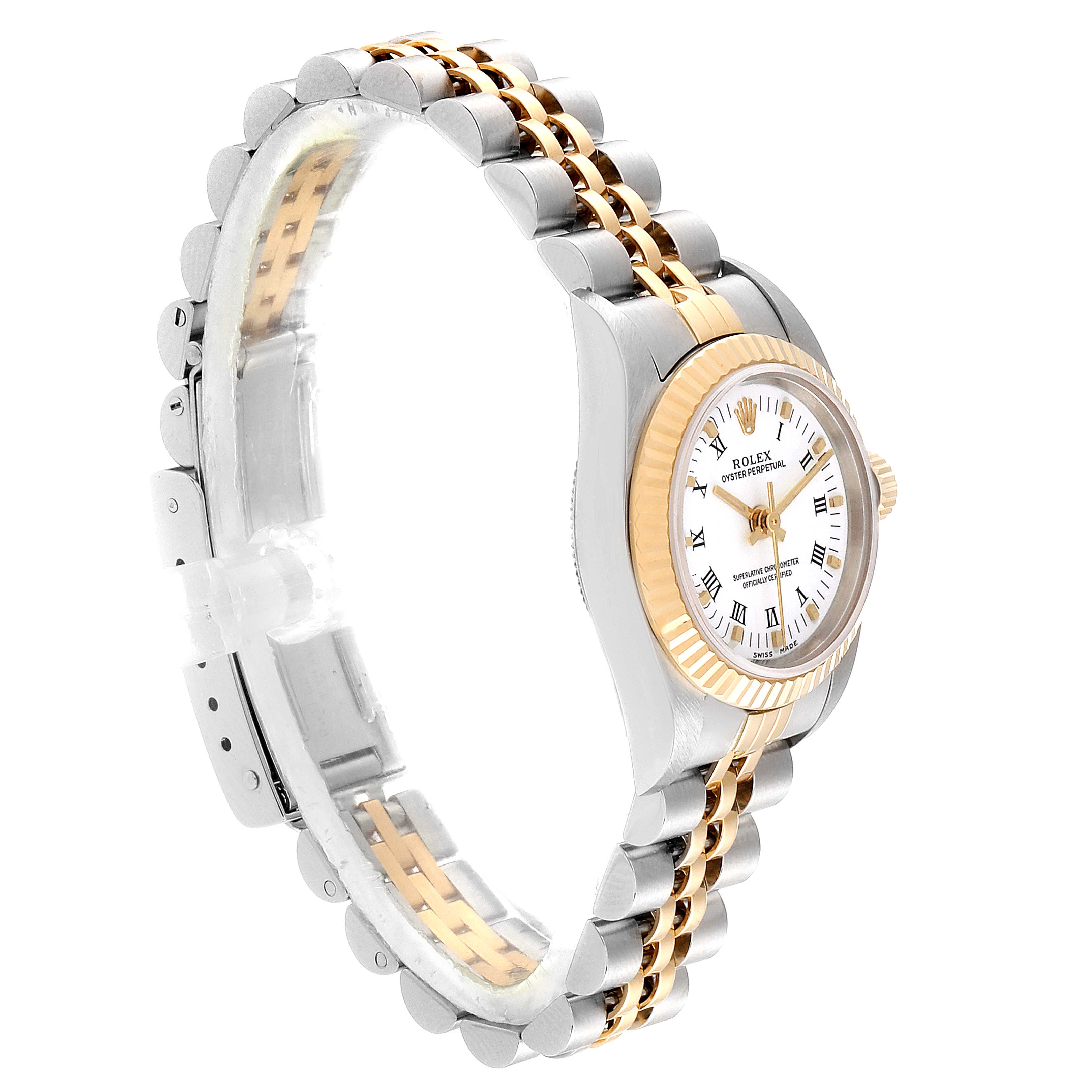 ROLEX OYSTER PERPETUAL LADY 67193 2コマ Rolex - Ladies Oyster Perpetual : 67193 : SOLD OUT : blue