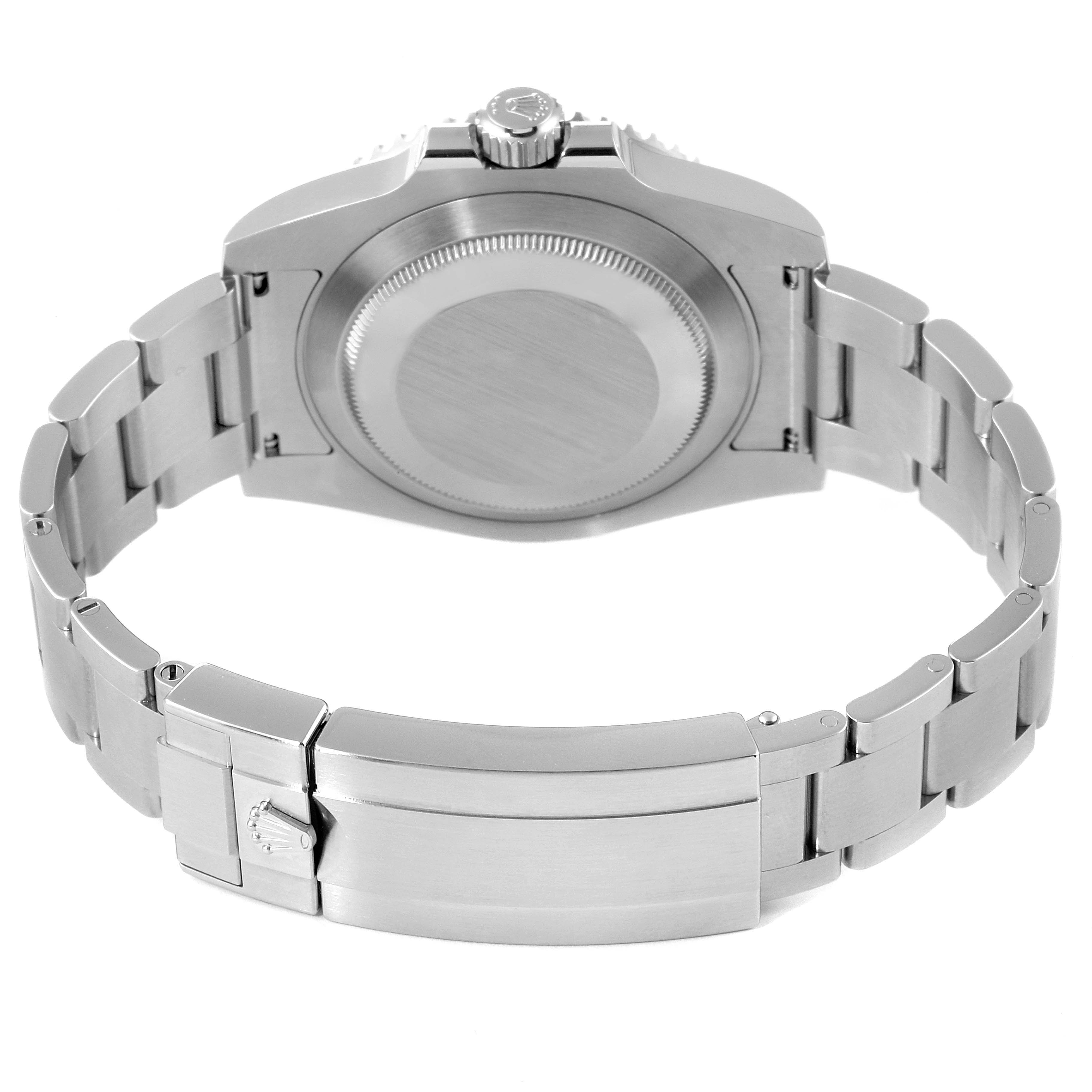 This image shows the back case and bracelet of a Rolex Submariner 116610LN Men
s Stainless Steel Black Dial 116610LN Men
s Stainless Steel Black Dial watch from a rear angle.