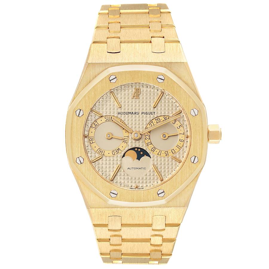 Audemars Piguet Royal Oak Yellow Gold Day Date Moonphase Mens