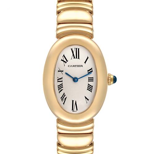 Photo of Cartier Baignoire Silver Dial Yellow Gold Ladies Watch 1954