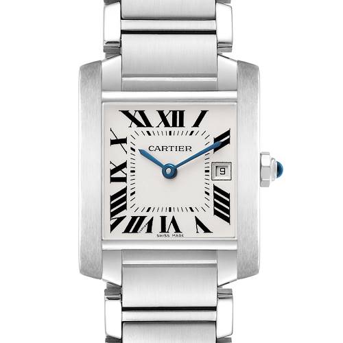 Photo of Cartier Tank Francaise Midsize Steel Silver Dial Ladies Watch W51011Q3