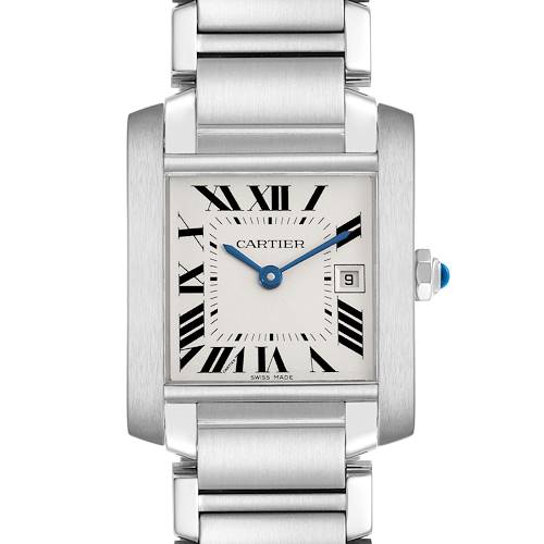 Photo of Cartier Tank Francaise Midsize Steel Silver Dial Ladies Watch W51011Q3 Papers