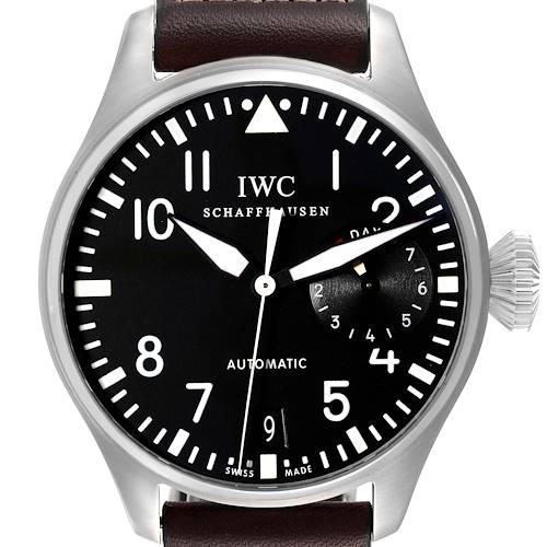 Photo of IWC Big Pilots 46mm Black Dial Automatic Steel Mens Watch IW500401 Box Card