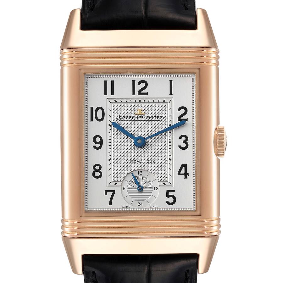 Jaeger LeCoultre Grande Reverso Rose Gold Watch 278.2.56 Q3802520 Box Papers SwissWatchExpo