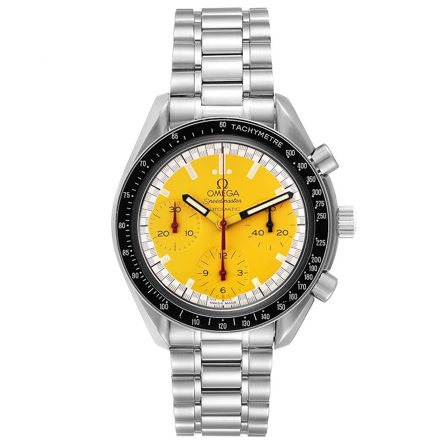 Omega speedmaster schumacher yellow hotsell