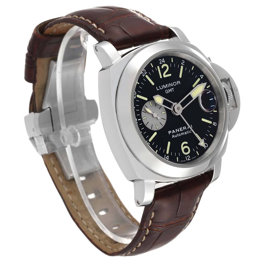 Panerai Luminor GMT Automatic Steel Mens Watch PAM00088 Card