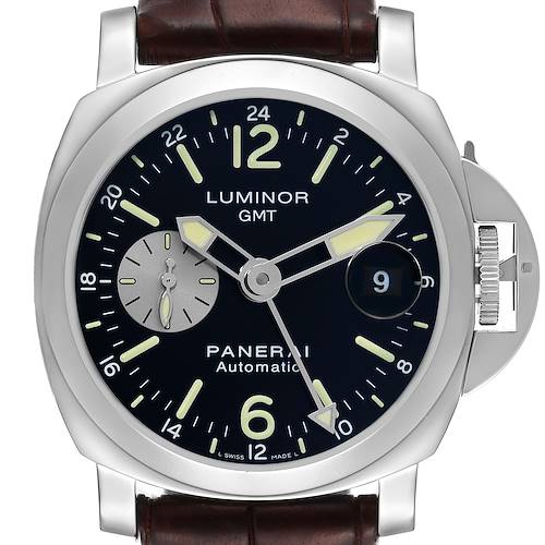 Photo of Panerai Luminor GMT Automatic Steel Mens Watch PAM00088 Card