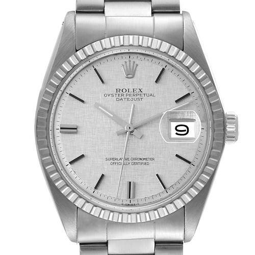 Photo of NOT FOR SALE Rolex Datejust Silver Linen Dial Vintage Steel Mens Watch 1603 PP