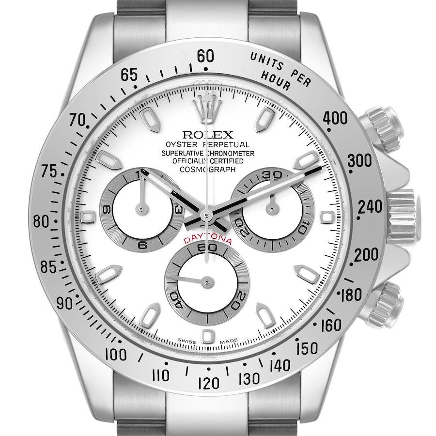 NOT FOR SALE Rolex Daytona White Dial Chronograph Steel Mens Watch 116520 Box Card PARTIAL PAYMENT SwissWatchExpo