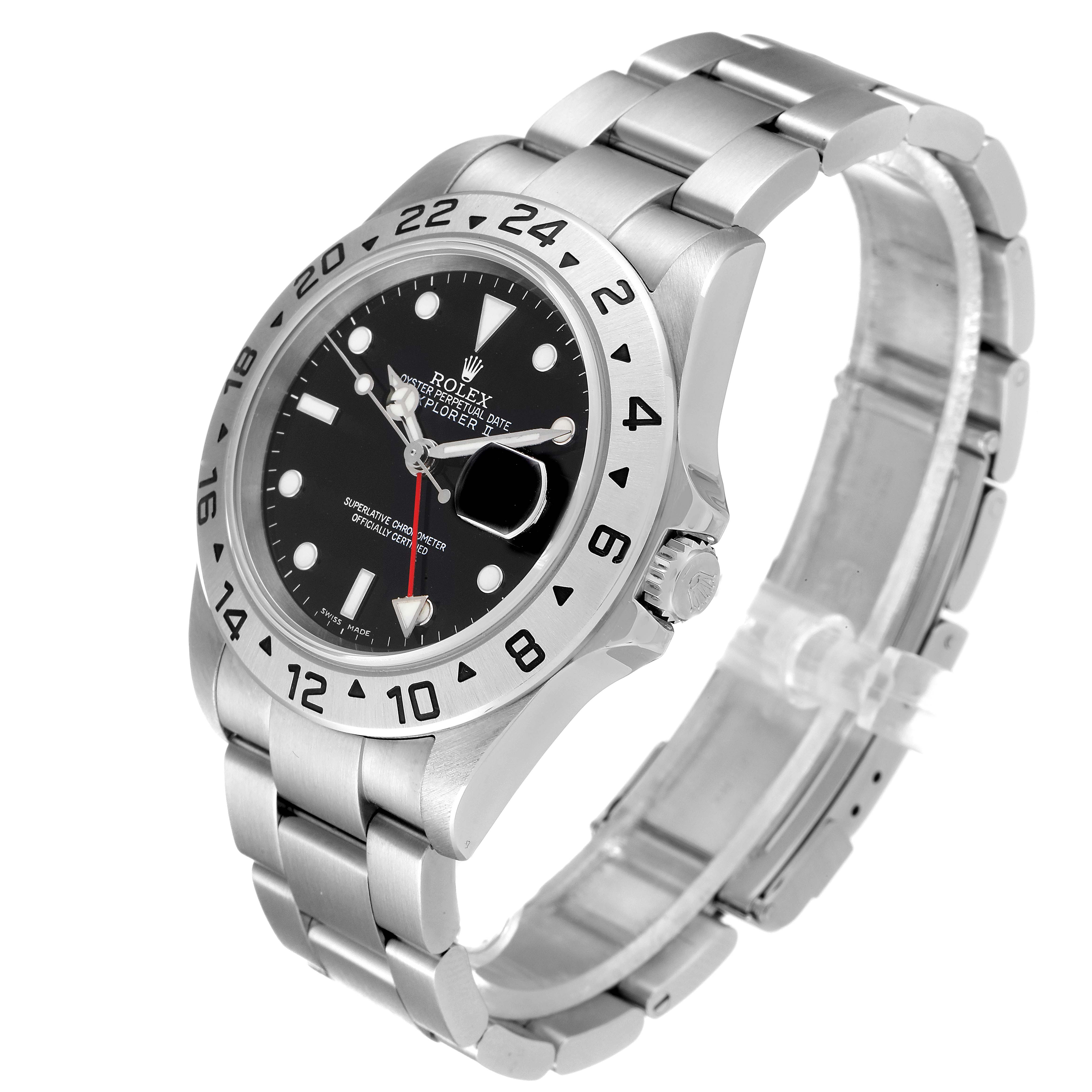 This image shows a Rolex Explorer 16570 Men
s Stainless Steel Black Dial 16570 Men
s Stainless Steel Black Dial watch at a three-quarter angle, displaying the face, bezel, crown, and bracelet.