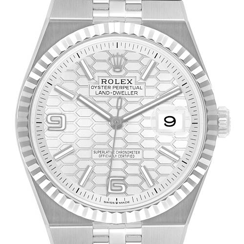 Photo of Rolex Land-Dweller Steel White Gold Mens Watch 127334 Unworn