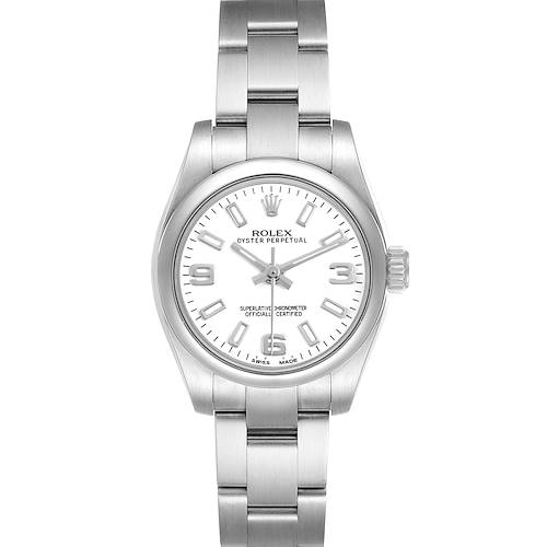 Photo of Rolex Oyster Perpetual Steel White Dial Ladies Watch 176200 Card