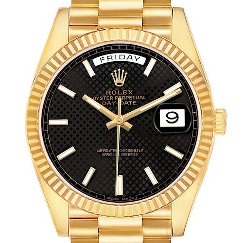 Photo of Rolex President Day-Date 40 Yellow Gold Diamond Mens Watch 228238