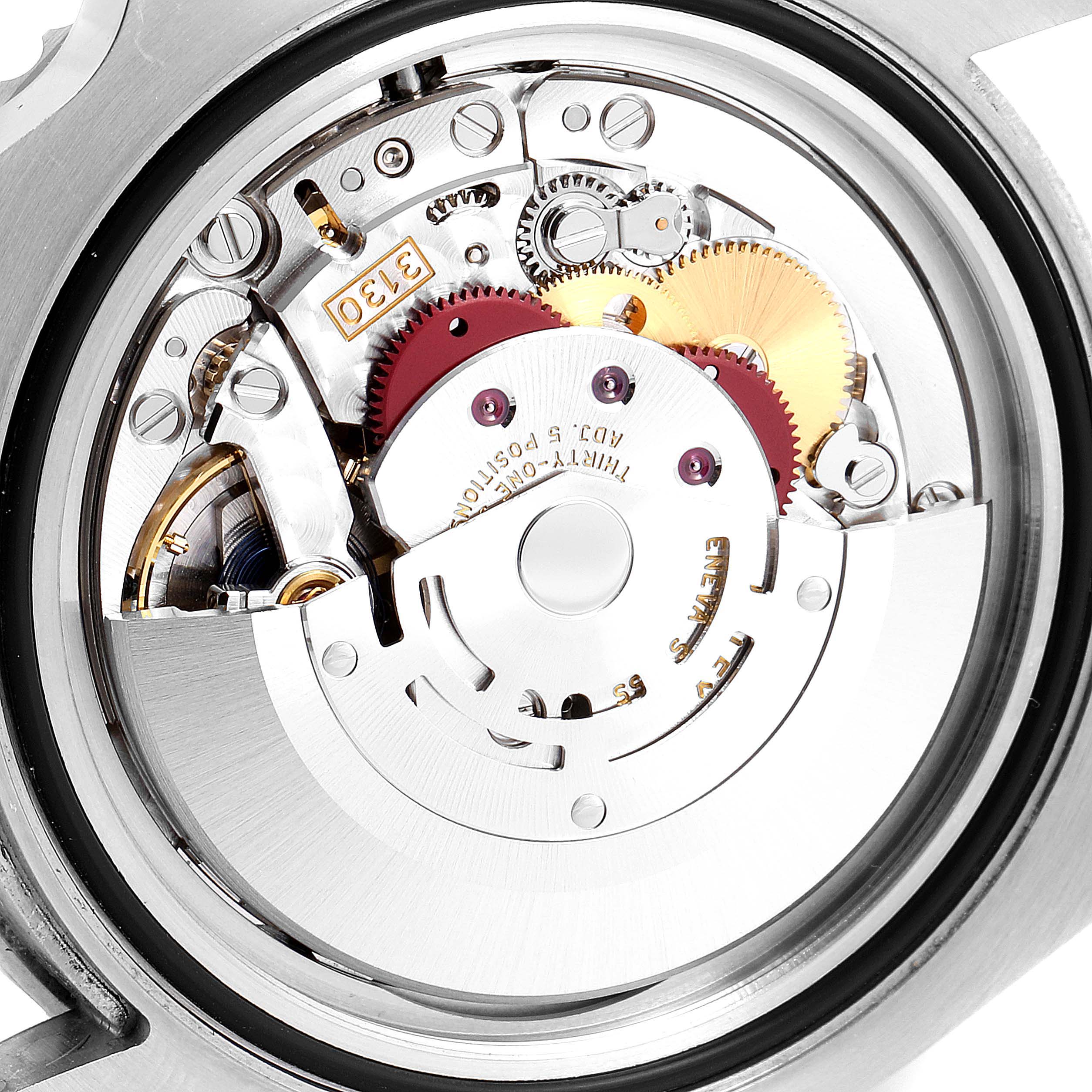 The image shows the internal movement mechanism of a Rolex Submariner 114060 Men's Stainless Steel Black Dial 114060 Men's Stainless Steel Black Dial watch.