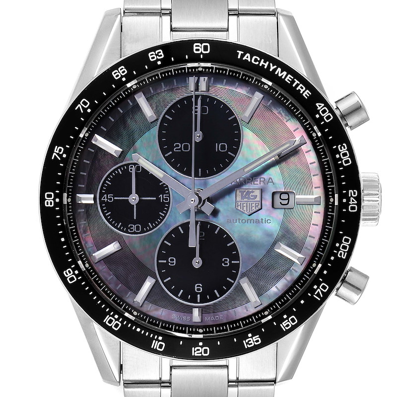 Tag Heuer Carrera Mother of Pearl Limited Edition Mens Watch CV201K SwissWatchExpo