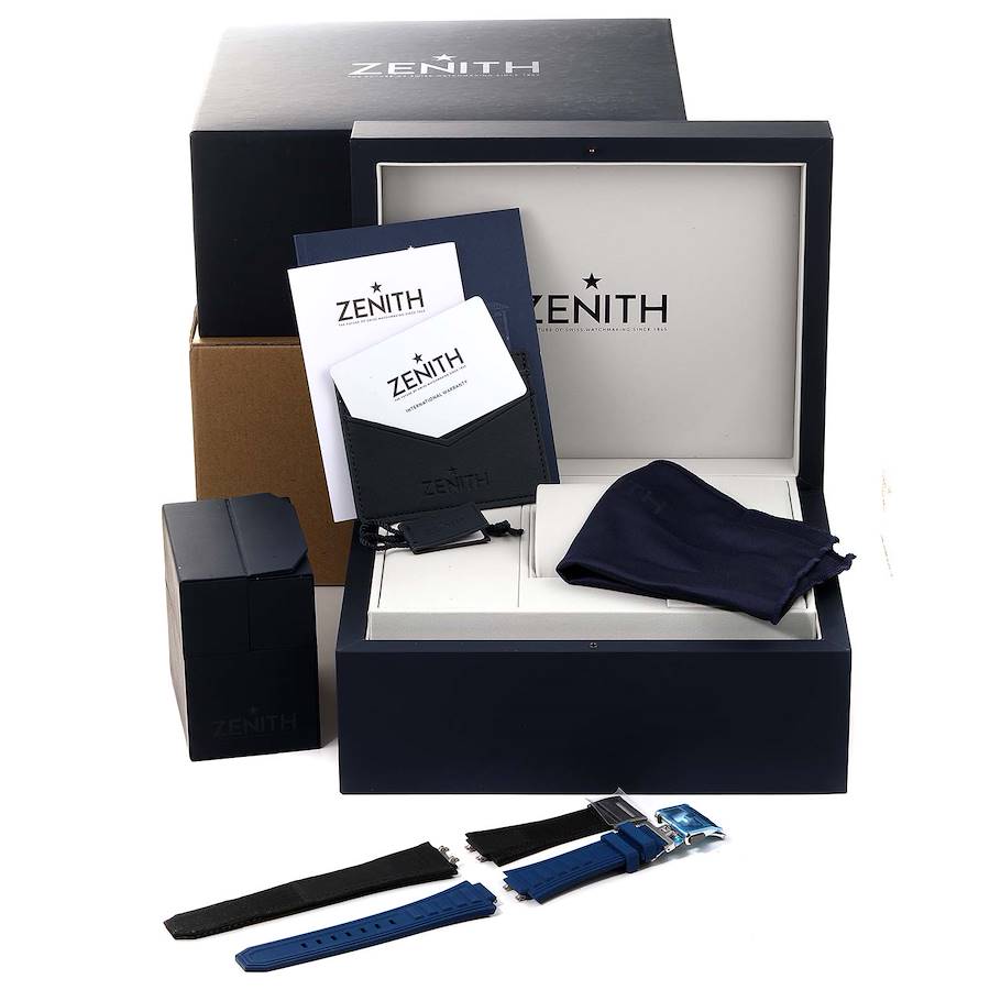 Zenith Defy Extreme El Primero Chrono Titanium Watch 95.9100.9004 Box Card