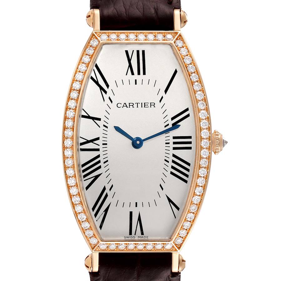 Cartier Tonneau Rose Gold Diamond Ladies Watch 2849 SwissWatchExpo