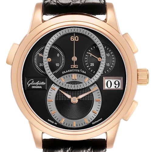 Photo of Glashutte PanoMatic Chrono Rose Gold Limited Edition Mens Watch 95-01-20-05-04