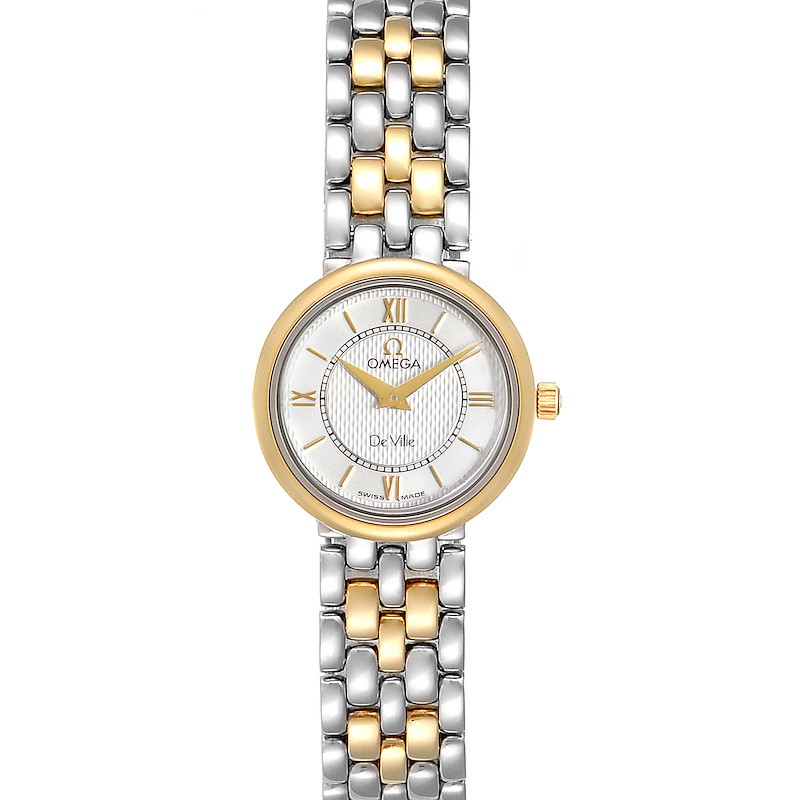 Omega DeVille Classic Steel Yellow Gold Ladies Watch 7374.31.00 Card SwissWatchExpo