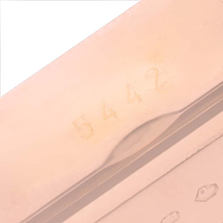 This image shows a close-up angle focusing on the clasp of the Cellini model by Rolex.