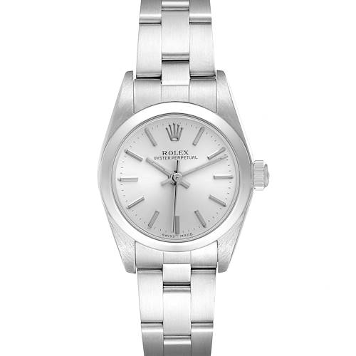 Photo of Rolex Oyster Perpetual Nondate Silver Dial Ladies Watch 76080