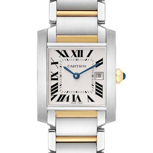Photo of Cartier Tank Francaise Midsize Steel Yellow Gold Ladies Watch W51012Q4