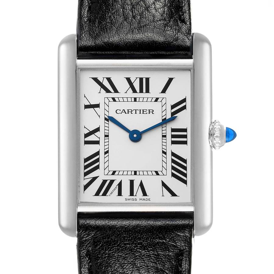 Cartier Tank Must Large Steel Silver Dial Ladies Watch WSTA0041 SwissWatchExpo