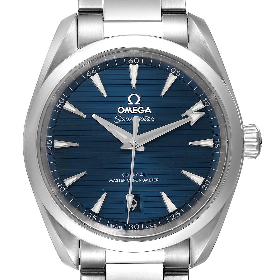 Omega Seamaster Aqua Terra Blue Dial Steel Mens Watch 220.10.38.20.03.001 SwissWatchExpo