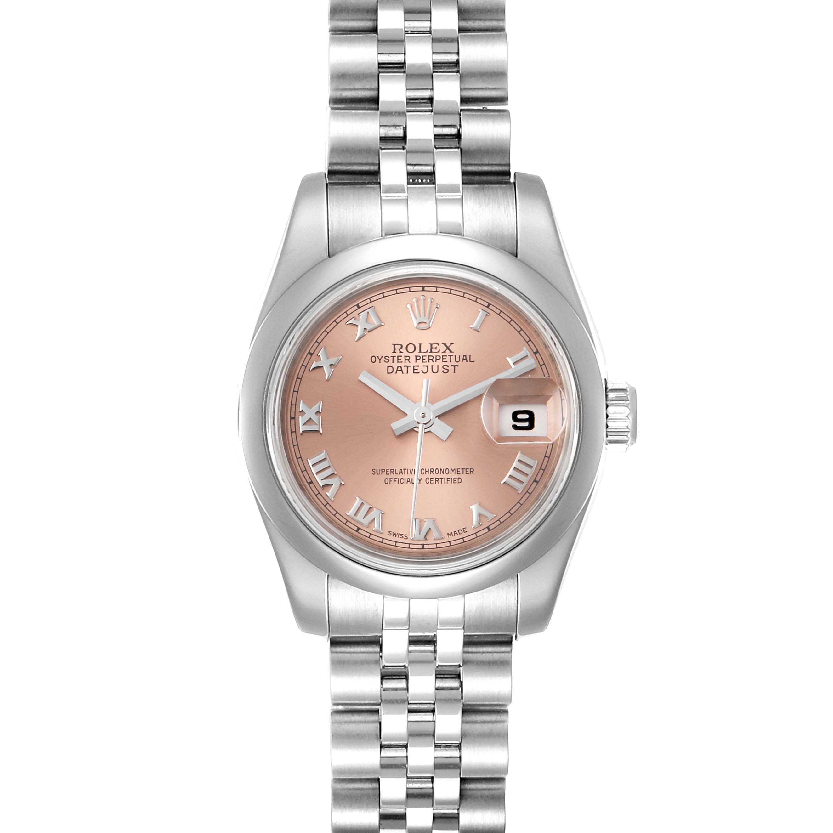 rolex datejust salmon
