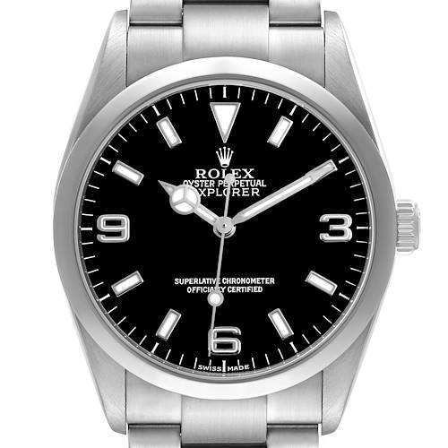 Photo of Rolex Explorer I 36 Steel Black Dial Mens Watch 114270