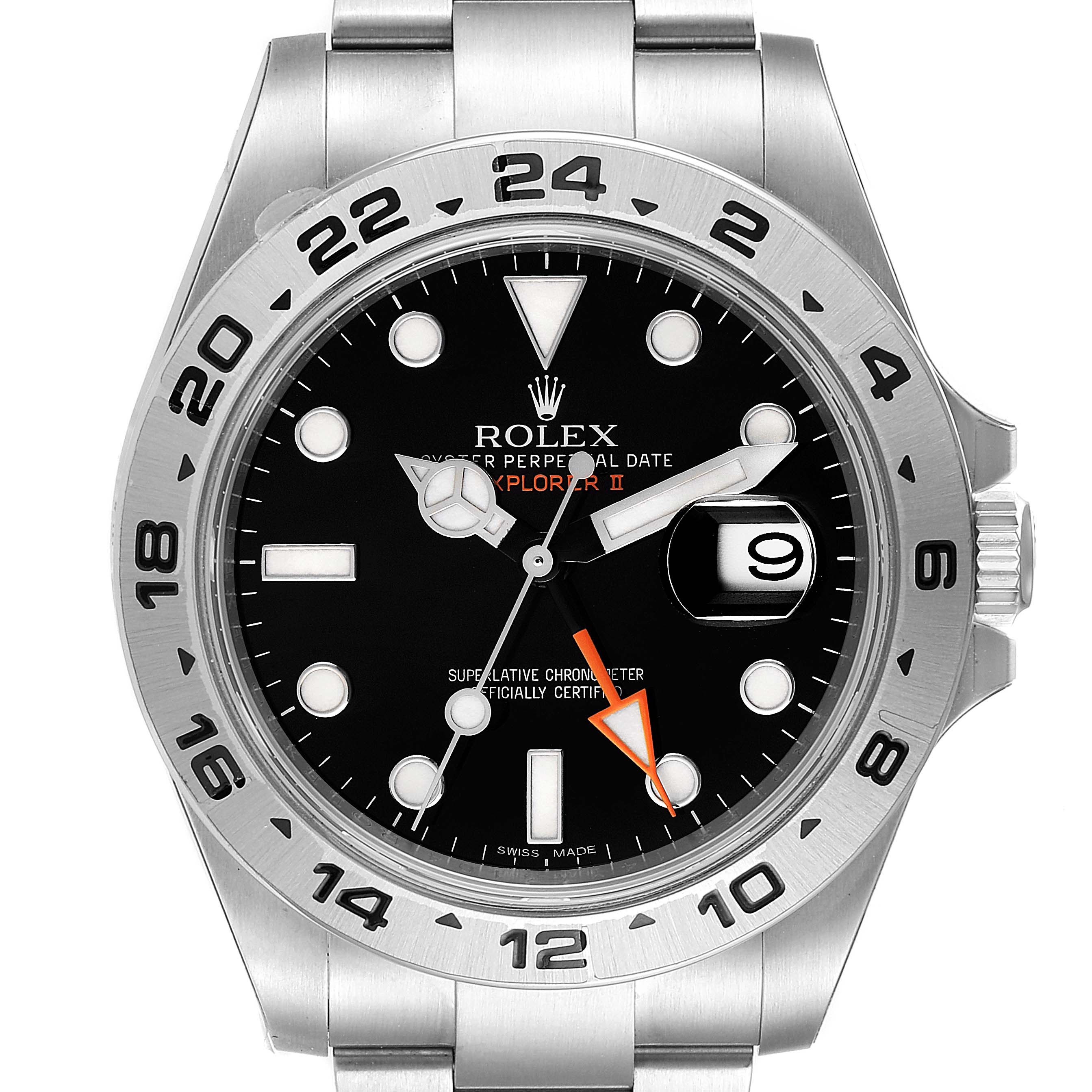The image shows a close-up front view of a Rolex Explorer 216570 Men's Stainless Steel Black Dial 216570 Men's Stainless Steel Black Dial watch, displaying the dial, bezel, date window, and some of the bracelet.