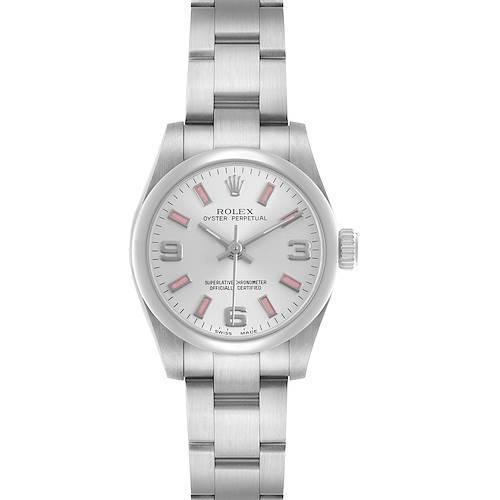 Photo of Rolex Oyster Perpetual 26 Steel Silver Dial Ladies Watch 176200