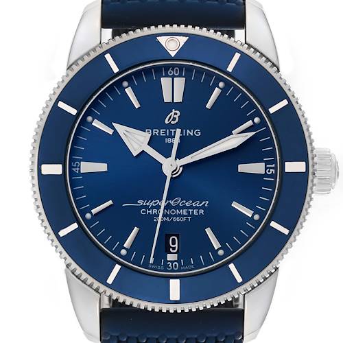 Photo of Breitling Superocean Heritage B20 44 Blue Dial Bezel Mens Watch AB2030 Box Card