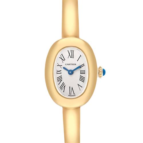 Photo of Cartier Baignoire Yellow Gold Silver Dial Ladies Watch WGBA0045 Box Card