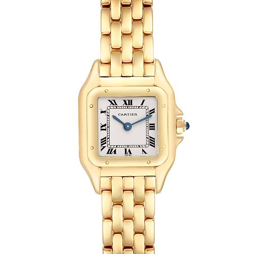 Photo of Cartier Panthere Small Yellow Gold Silver Dial Ladies Watch W25022B9