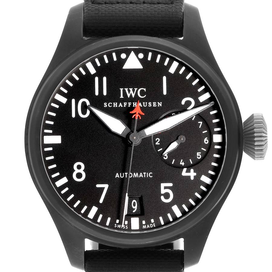 IWC Big Pilots Top Gun Black PVD Automatic Mens Watch IW501901 SwissWatchExpo