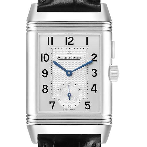 Photo of Jaeger LeCoultre Reverso Duo Day Night Steel Watch 272.8.51 Q2718411 Papers