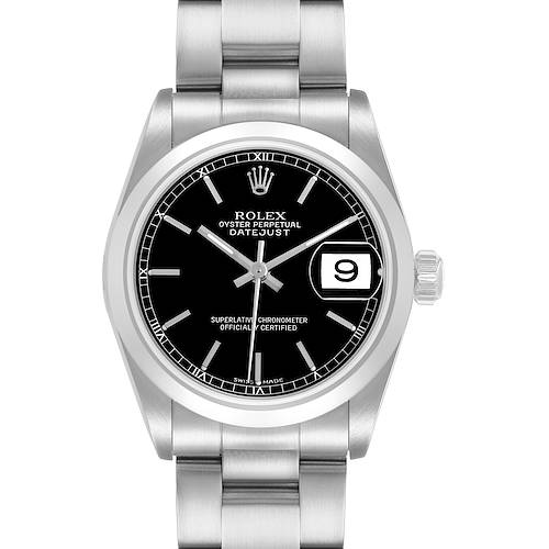 Photo of Rolex Datejust Midsize 31 Steel Black Dial Ladies Watch 78240