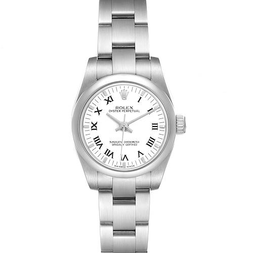Photo of Rolex Oyster Perpetual Steel White Dial Ladies Watch 176200 Card
