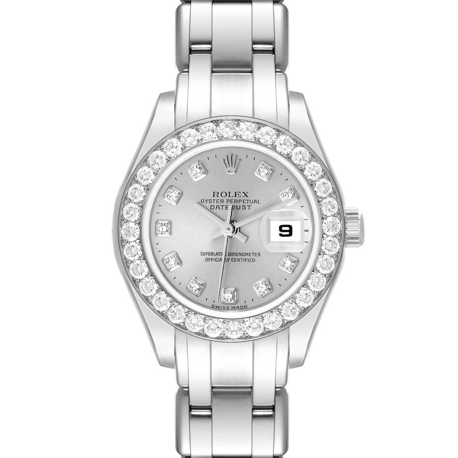 Rolex Pearlmaster Masterpiece White Gold Diamond Ladies Watch 80299 SwissWatchExpo