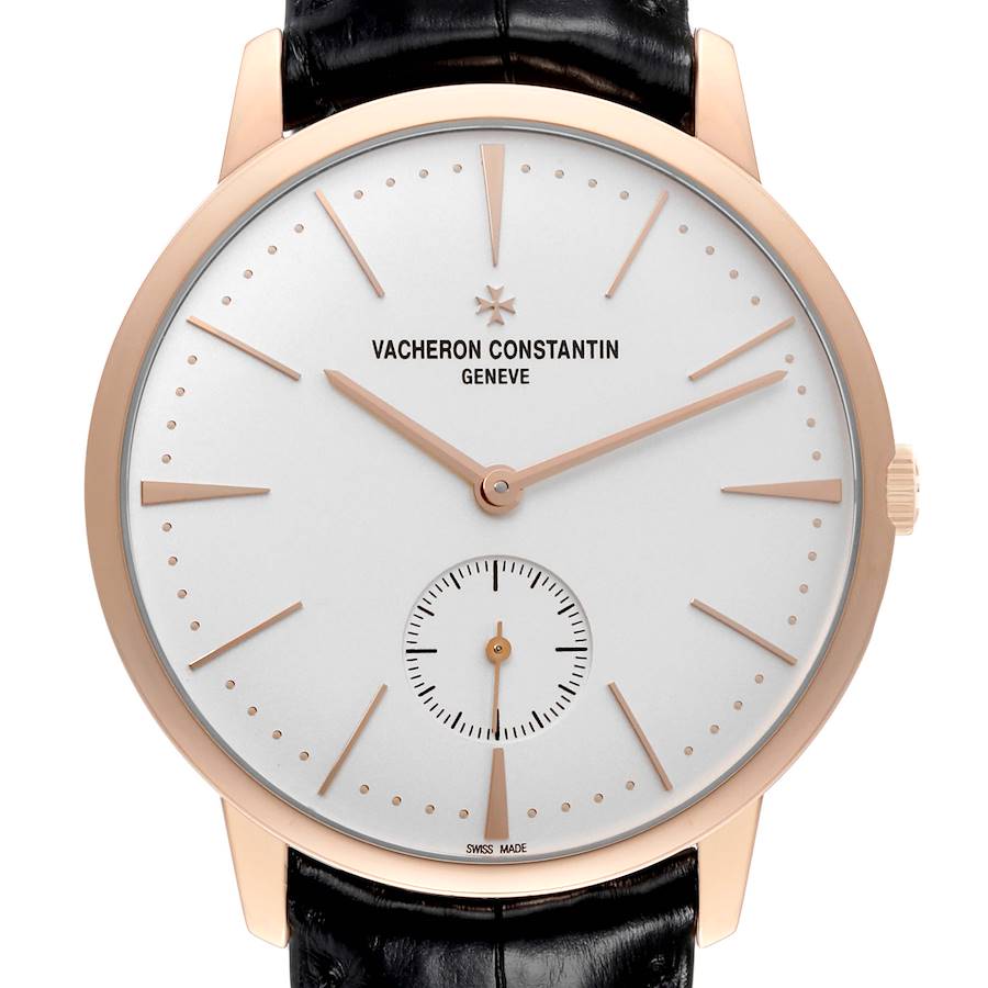 Vacheron Constantin Patrimony 42mm Rose Gold Mens Watch 1110U Papers SwissWatchExpo