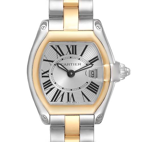 Photo of Cartier Roadster Steel Yellow Gold Ladies Watch W62026Y4 Box Papers