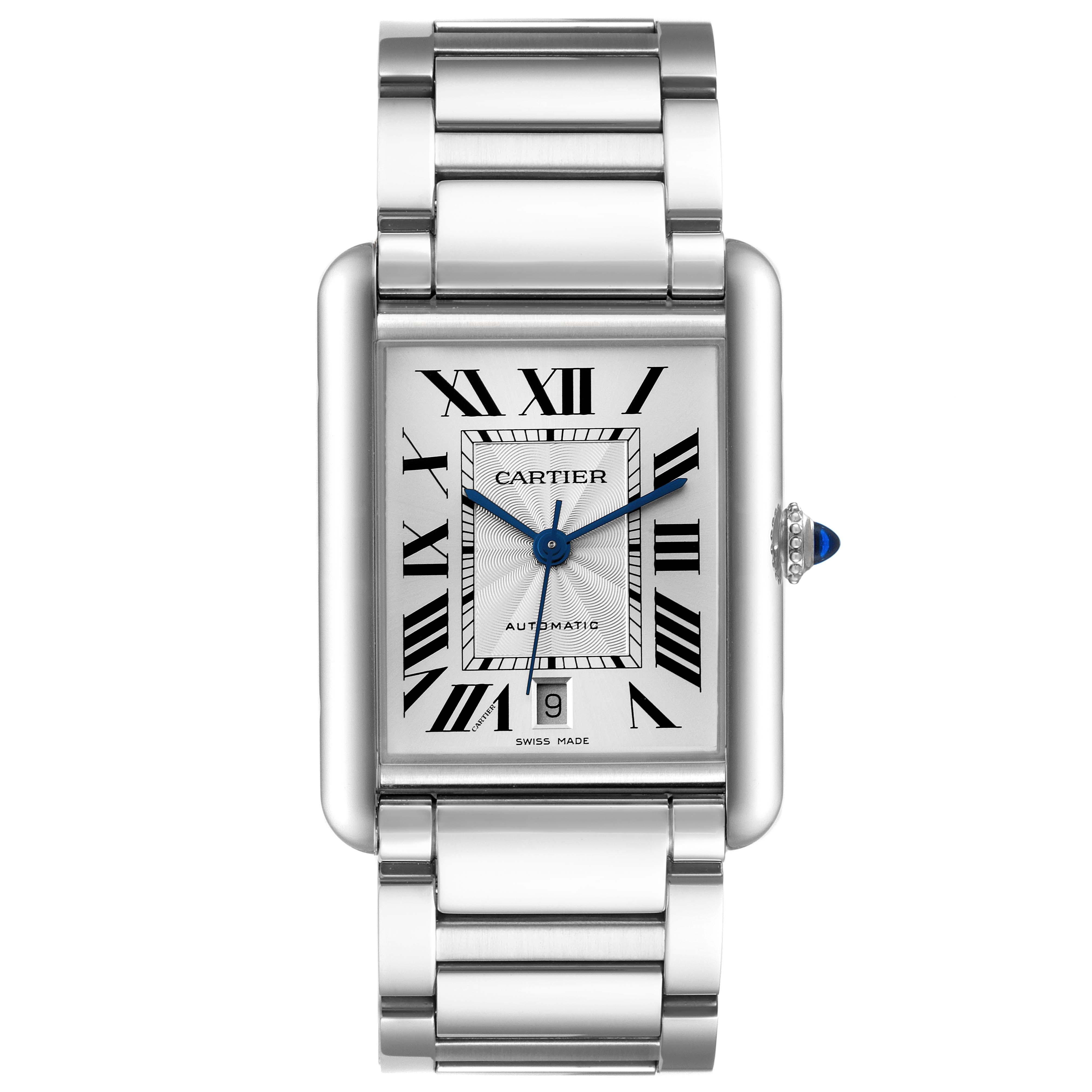 Cartier Tank Must XL Silver Dial Automatic Steel Mens Watch WSTA0053 ...