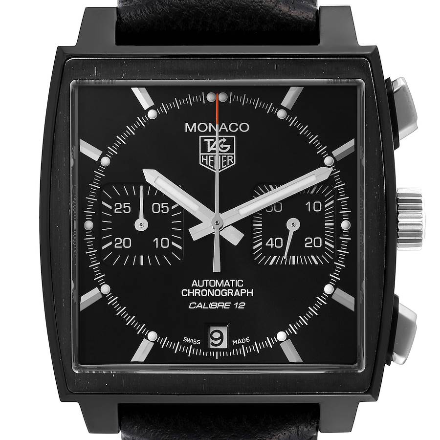 Tag Heuer Monaco Limited Edition Chronograph Steel Mens Watch CAW211M Box Card SwissWatchExpo