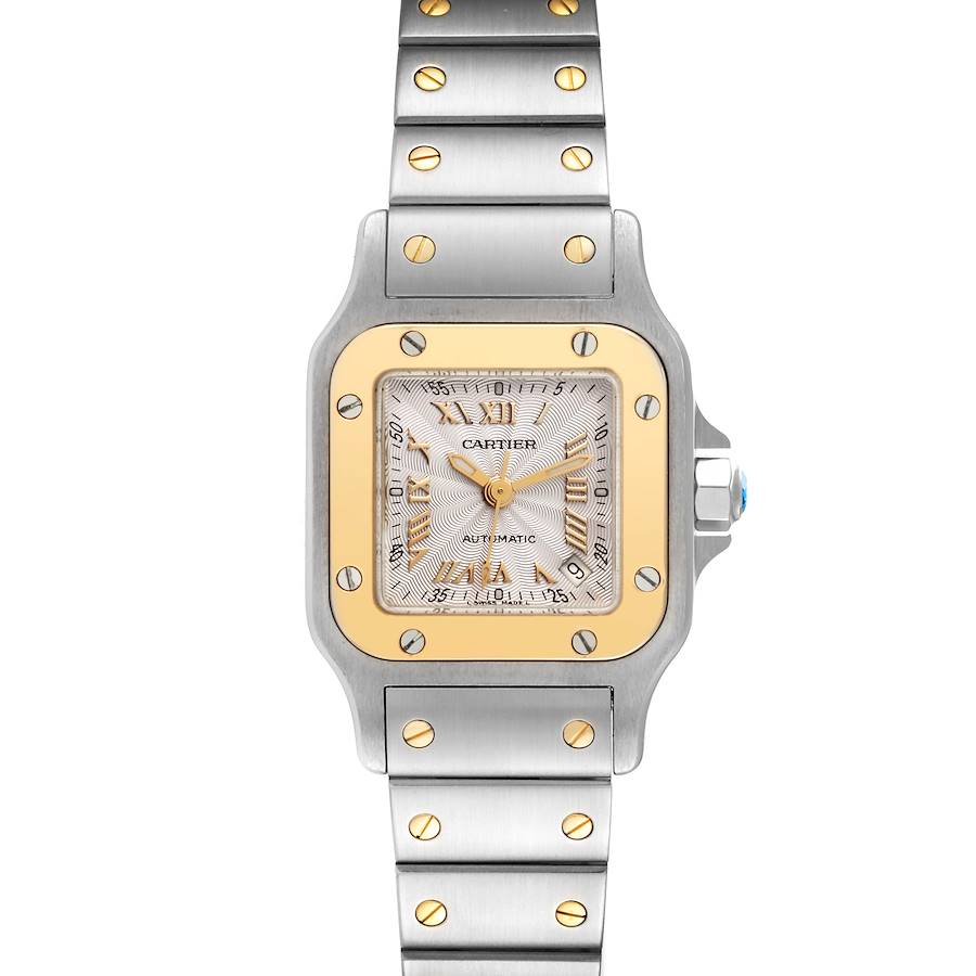 Cartier Santos Small Steel Yellow Gold Automatic Ladies Watch W20057C4 SwissWatchExpo